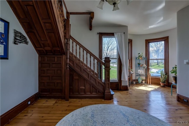 11853 State Route 12e, Lyme, NY 13622 - entryway featuring light wood finished floors, plenty of natural light, and stairs