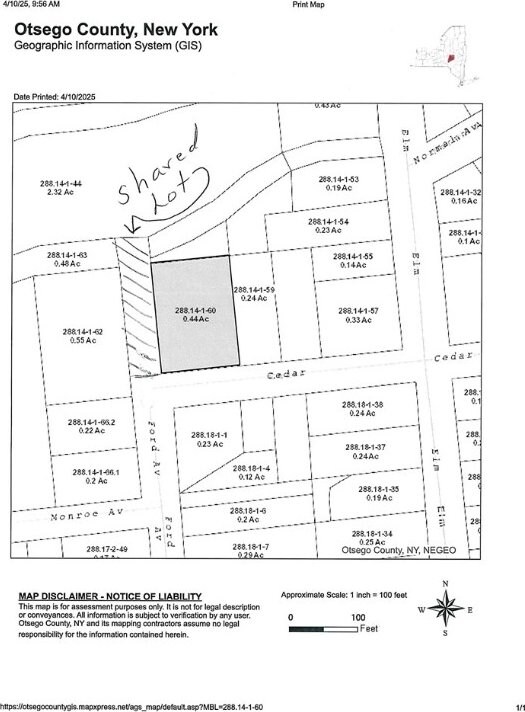 11 Cedar St, Oneonta-City, NY 13820 - map