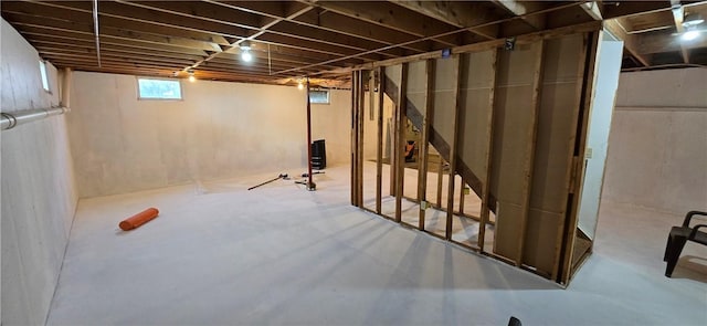 view of below grade area