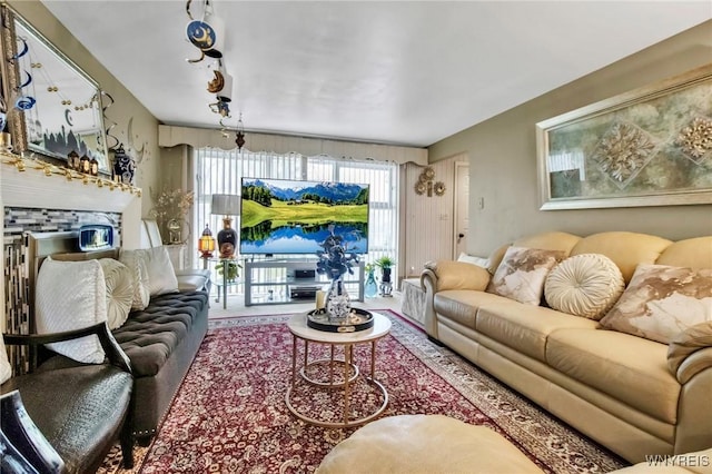 4757 N Bailey Ave, Amherst, NY 14226 - living area featuring a fireplace