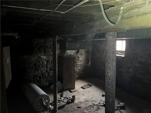 view of basement