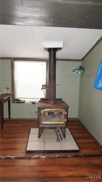 50 Apache Springs Rd, Boylston, NY 13083 - detailed view of a wood stove and wood finished floors