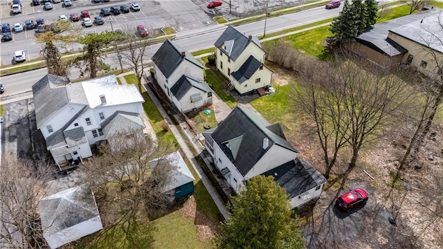 bird's eye view with a residential view