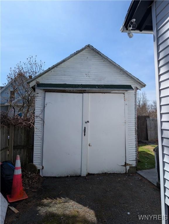 505 Canary St, Dunkirk-City, NY 14048 - view of shed featuring fence