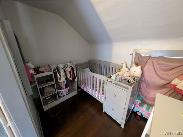 505 Canary St, Dunkirk-City, NY 14048 - bedroom featuring wood finished floors and vaulted ceiling