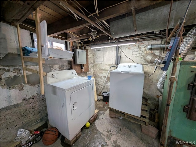505 Canary St, Dunkirk-City, NY 14048 - below grade area featuring separate washer and dryer
