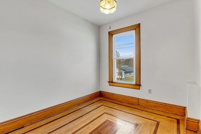 view of spare room
