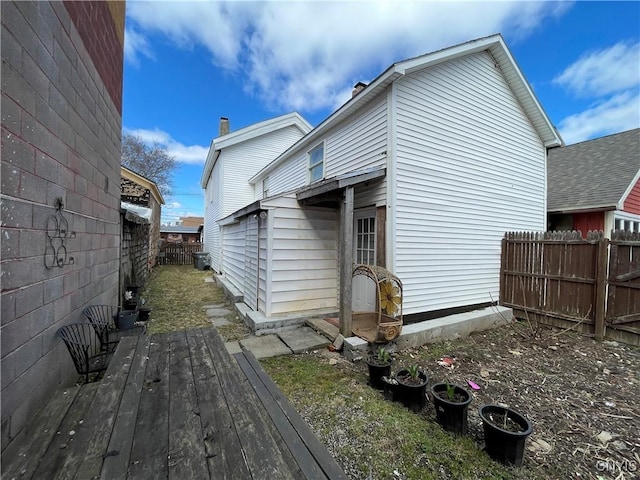 422 N James St, Rome-Inside, NY 13440 - rear view of property featuring a fenced backyard