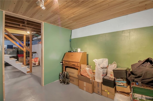interior space featuring stairway