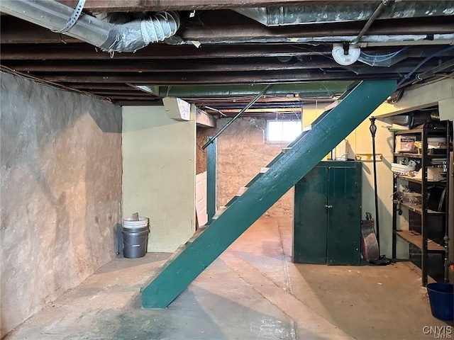 view of basement