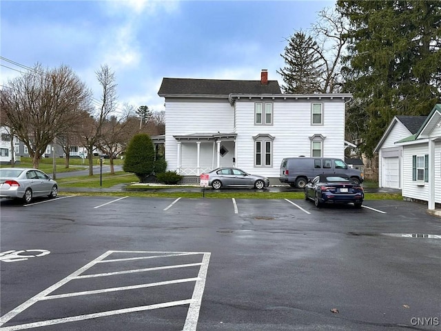 view of uncovered parking lot