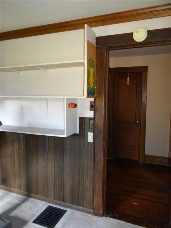 956 Hoffman St, Elmira-City, NY 14905 - interior space with visible vents, baseboards, and wood finished floors