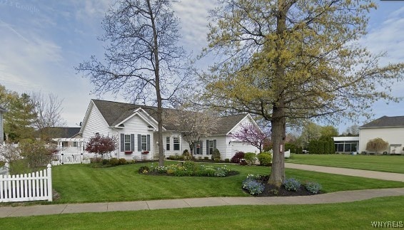 253 Glenvale Rd, Porter, NY 14174 - view of front of property with a front lawn and fence