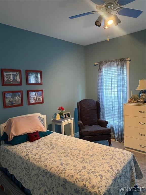 253 Glenvale Rd, Porter, NY 14174 - bedroom with carpet and a ceiling fan