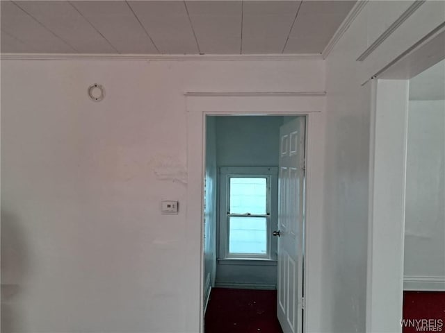 hall with ornamental molding