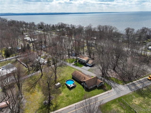 3012 Pleasant Ave, Vienna, NY 13308 - bird's eye view featuring a water view