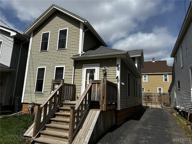 view of back of property