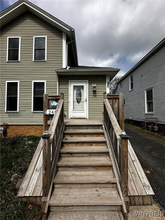 view of back of property