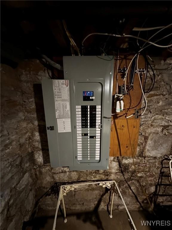 utility room with electric panel