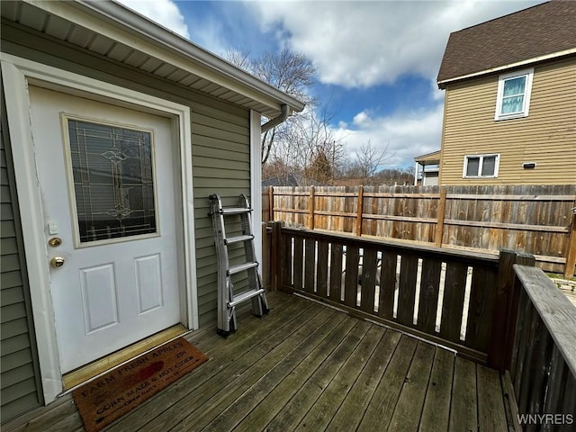 deck with fence