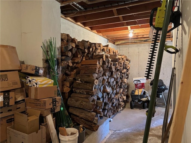 view of storage room