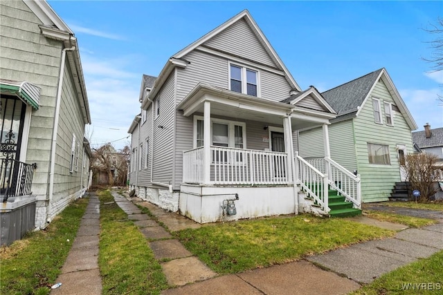 bungalow-style house with a porch