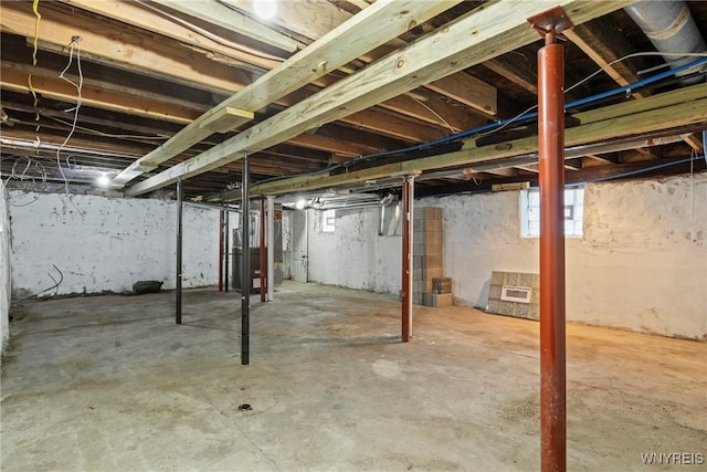 view of basement