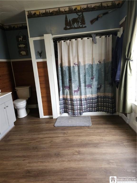 787 State Route 417, Andover, NY 14806 - full bath with vanity, toilet, and wood finished floors