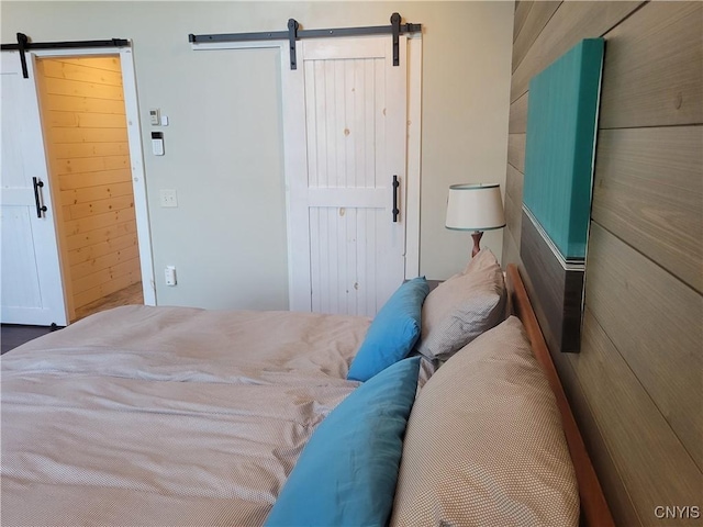 165 Howe St, Le Ray, NY 13612 - bedroom featuring a barn door and a closet