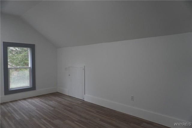 705 Irving St, Olean-City, NY 14760 - bonus room featuring vaulted ceiling, wood finished floors, and baseboards