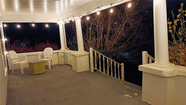 930 W 1st St, Elmira, NY 14905 - view of patio at twilight