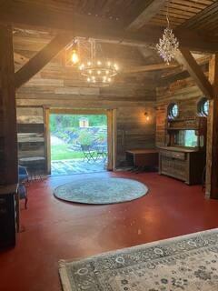 16441 W Lake Rd, Pulteney, NY 14418 - interior space featuring a chandelier and wood ceiling
