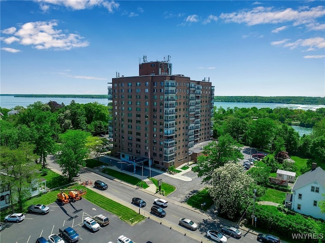 151 Buffalo Ave Unit 1405, Niagara Falls, NY 14303 - aerial view featuring a water view