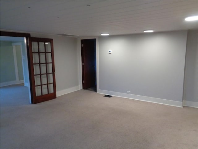252 W 2nd St, Corning-City, NY 14830 - carpeted spare room with visible vents and baseboards