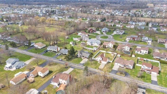 aerial view featuring a residential view