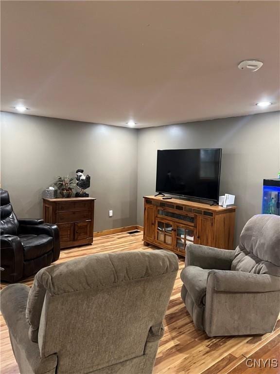 13832 County Route 91, Ellisburg, NY 13605 - living room featuring recessed lighting and light wood finished floors