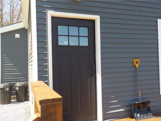 view of entrance to property