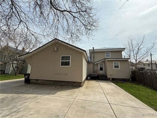 42 Mechanic St, Collins, NY 14070 - back of property with entry steps and crawl space