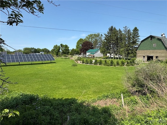 11400 Savage Rd, Sardinia, NY 14030 - view of green lawn featuring a barn