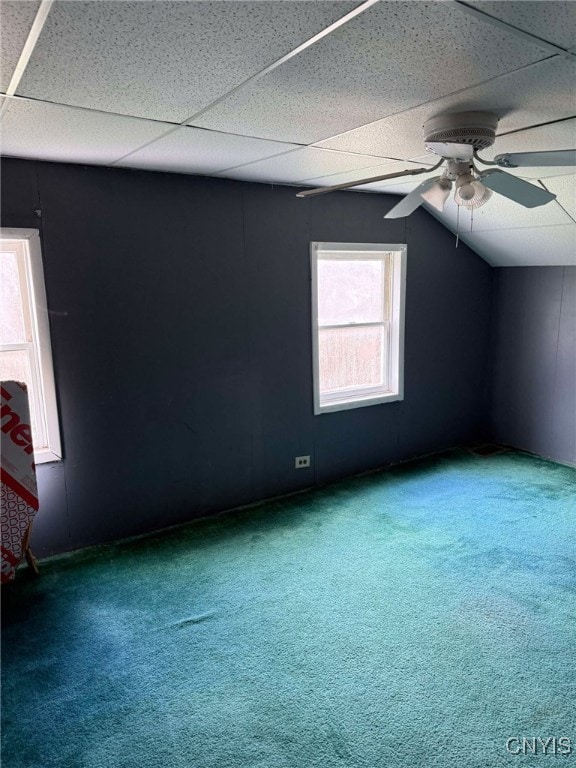 525 Bell Hill Rd, German Flatts, NY 13357 - bonus room with carpet flooring, ceiling fan, and lofted ceiling