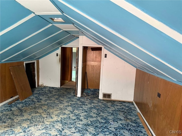 525 Bell Hill Rd, German Flatts, NY 13357 - bonus room featuring carpet, visible vents, and lofted ceiling