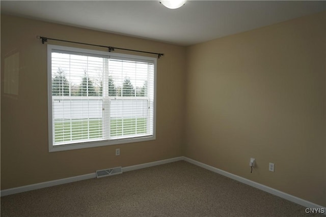 4828 Lighthouse Village Cir, Clay, NY 13088 - spare room featuring carpet flooring, baseboards, and visible vents