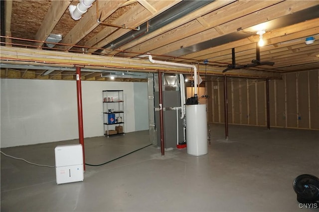4828 Lighthouse Village Cir, Clay, NY 13088 - unfinished below grade area with water heater and heating unit