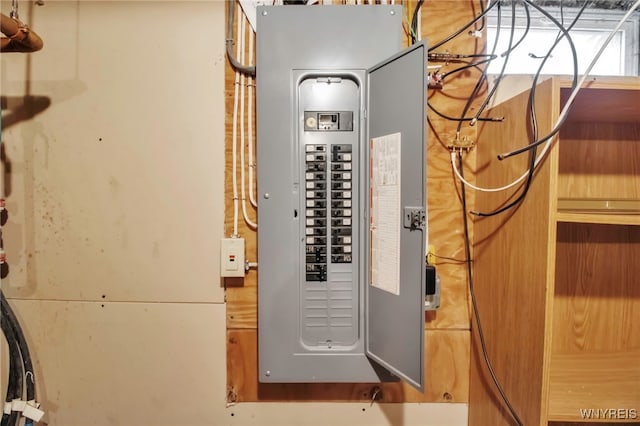 utility room with electric panel