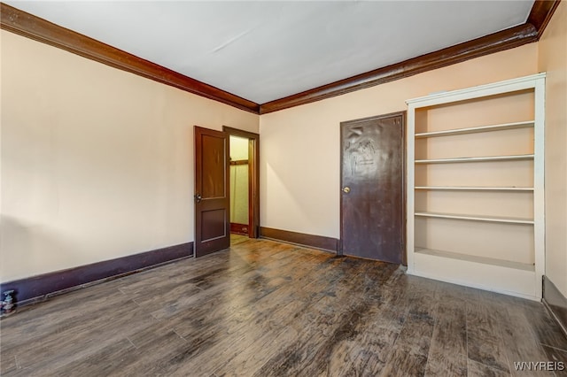 2300 Main St, Buffalo, NY 14214 - interior space featuring dark wood finished floors, baseboards, and ornamental molding