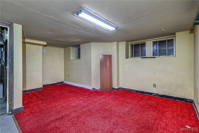 2300 Main St, Buffalo, NY 14214 - finished below grade area with carpet floors and baseboards