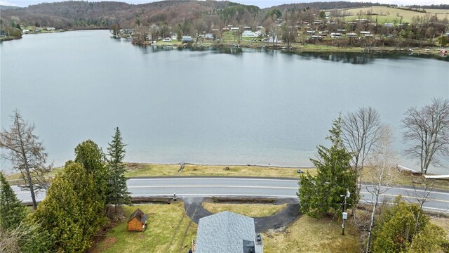 6186 Reservoir Rd, Lebanon, NY 13346 - water view featuring a mountain backdrop