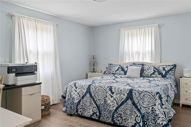 6186 Reservoir Rd, Lebanon, NY 13346 - bedroom featuring multiple windows and wood finished floors