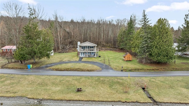 6186 Reservoir Rd, Lebanon, NY 13346 - drone / aerial view of a heavily wooded area