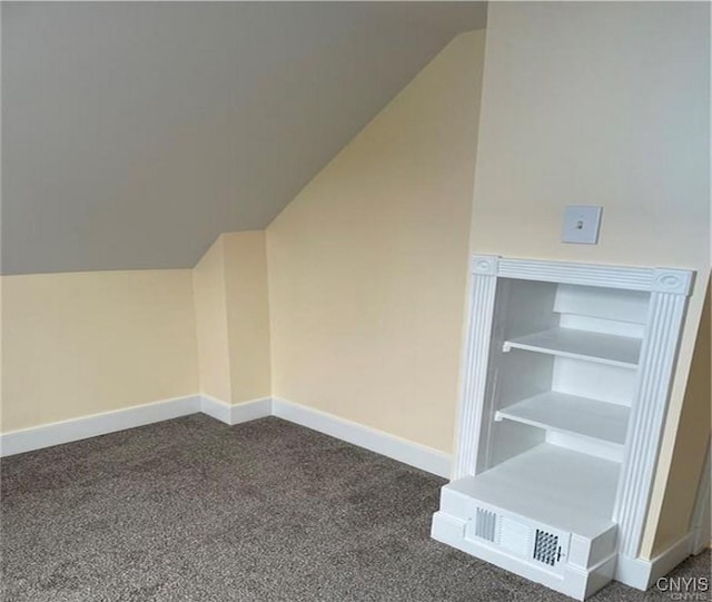 622 Fulton St, Wilna, NY 13619 - additional living space with baseboards, lofted ceiling, and carpet floors